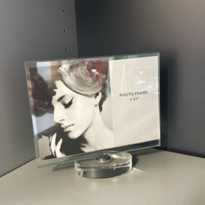 Glass 5 x 7 Rotating Photo Frame
