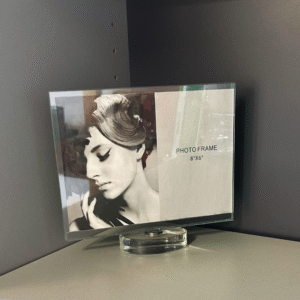 Glass 6 x 8 Rotating Photo Frame