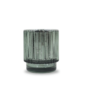 Coloured Glass Candle Holder - Green