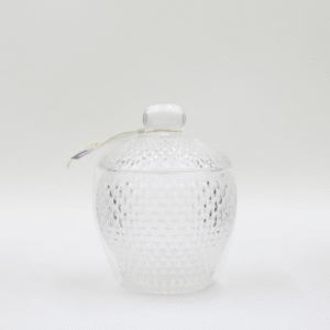 Glass Jar Candle Holder with Lid - Clear
