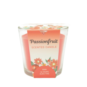 Aromart Glass Scented Candle – Passionfruit