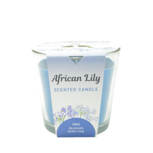 Aromart Glass Scented Candle – African Lily