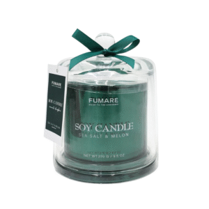 Fumare Dome Glass Soy Candle 270g - Sea Salt & Melon