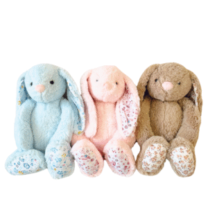 Floral Bunny Rabbit Plush Toys 38Cm - Pink/Blue/Khaki