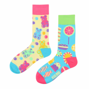 Odd Paired Socks - Candy Bear