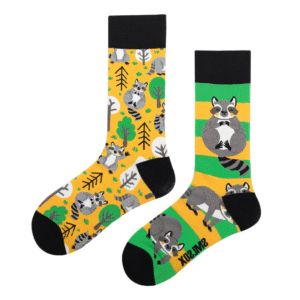 Odd Paired Socks – Raccoon