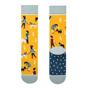 Paired Socks - Dog Lover (Dark Grey)