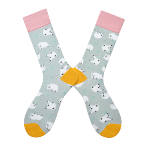 Paired Socks - Polar Bear (Grey)